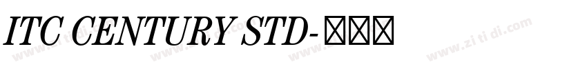 ITC CENTURY STD字体转换 ITC CENTURY STD字体转换